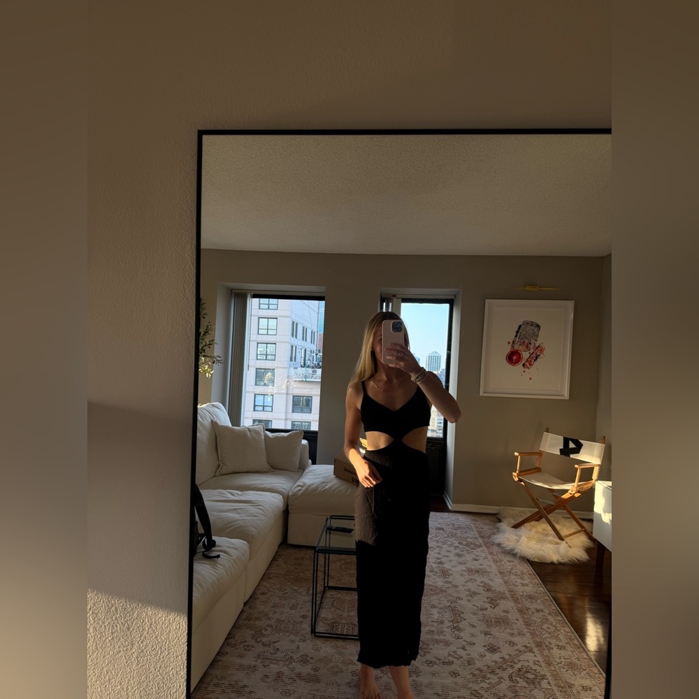 Reformation Elegant Black Dress
